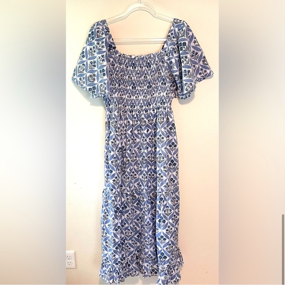 Pink City Prints Block Print Midi Dress - Picture 2 of 4